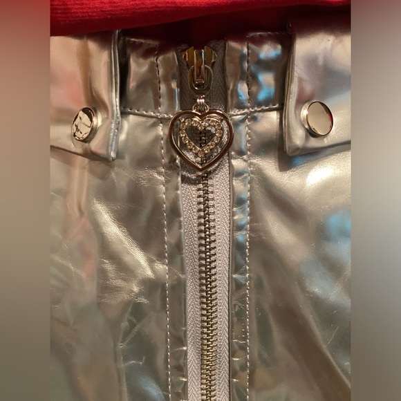 NWT SILVER METALLIC SKIRT - Picture 6 of 8